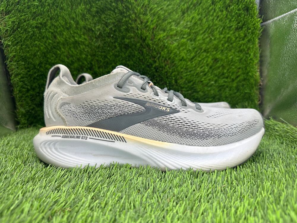 Brooks Adrenaline GTS 25 1204431B032 Athletic Shoes Womens 8.5B Gray Mesh Sports